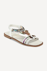 Кожени сандали MGZ-117-105-бял