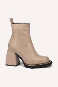 Кожени боти с висок ток и грайфер MGZ-329-302