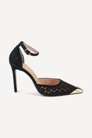 Обувки от велур с висок ток MGZ-379-862