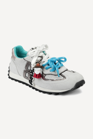 Спортни обувки от естествен велур и кожа MGZ-85-3759-бял