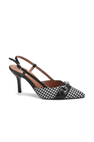Дамски сандали от естествена кожа и текстил NFR-3899
