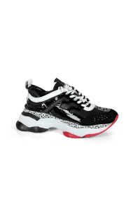 Дамски спортни обувки от естествена кожа и лак SD-5097