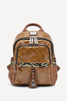 Раница от еко кожа KB-27389-камел