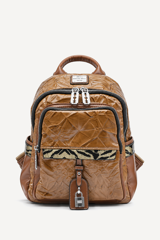 Раница от еко кожа KB-27389-камел